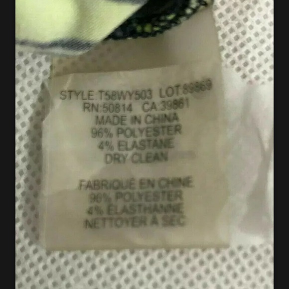 Tahari Sleeveless Patterned Blouse- Blue and Green - Picture 11 of 11